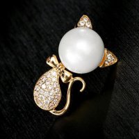 XSB209 - Opal Catgirl Saree Brooch